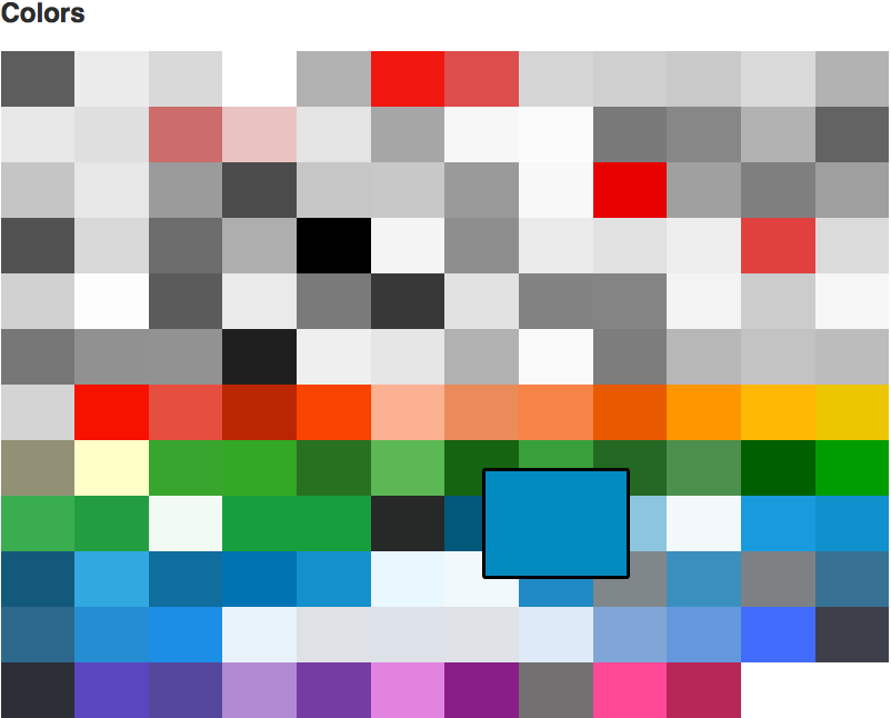 Generate Color Styleguide